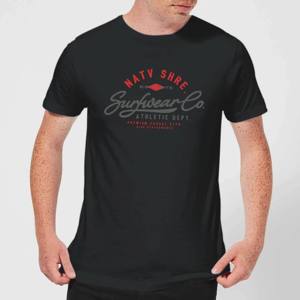 Native Shore Athletic DEPT. Men's T-Shirt - Black - 5XL Bild 1