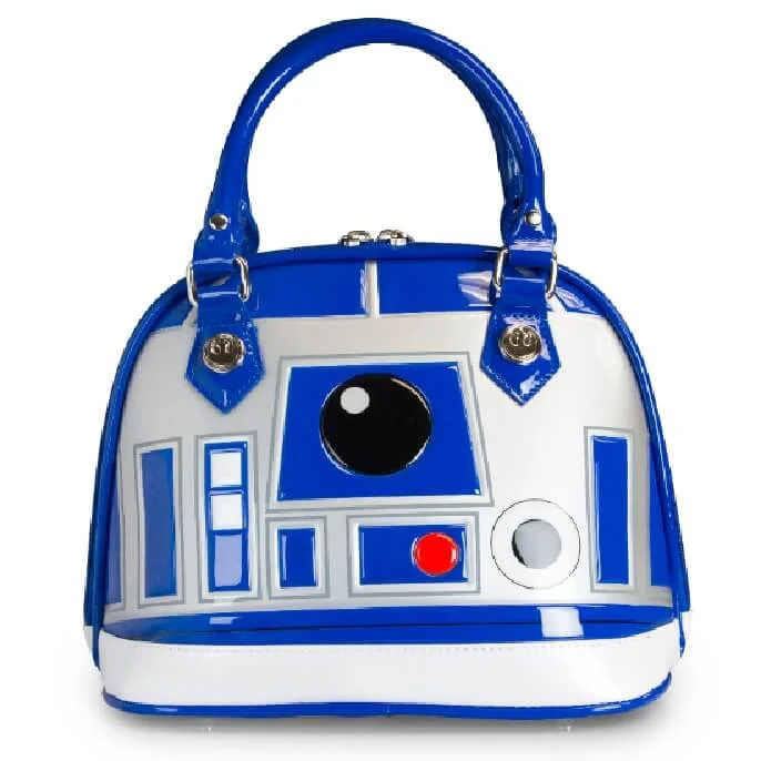 Loungefly Star Wars R2-D2 Patent Dome Bag - Blue/White/Silver Bild 1