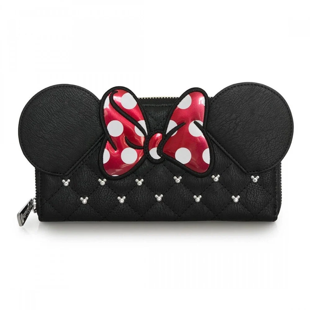 Loungefly Disney Minnie Mouse Bow Zip Around Wallet Bild 1