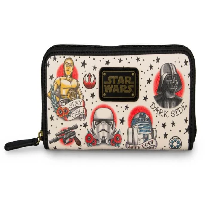 Loungefly Star Wars Tattoo Flash Print Faux Leather Wallet Bild 1