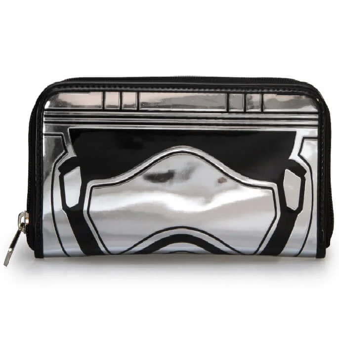 Loungefly Star Wars Captain Phasma Silver Metallic Embossed Wallet Bild 1
