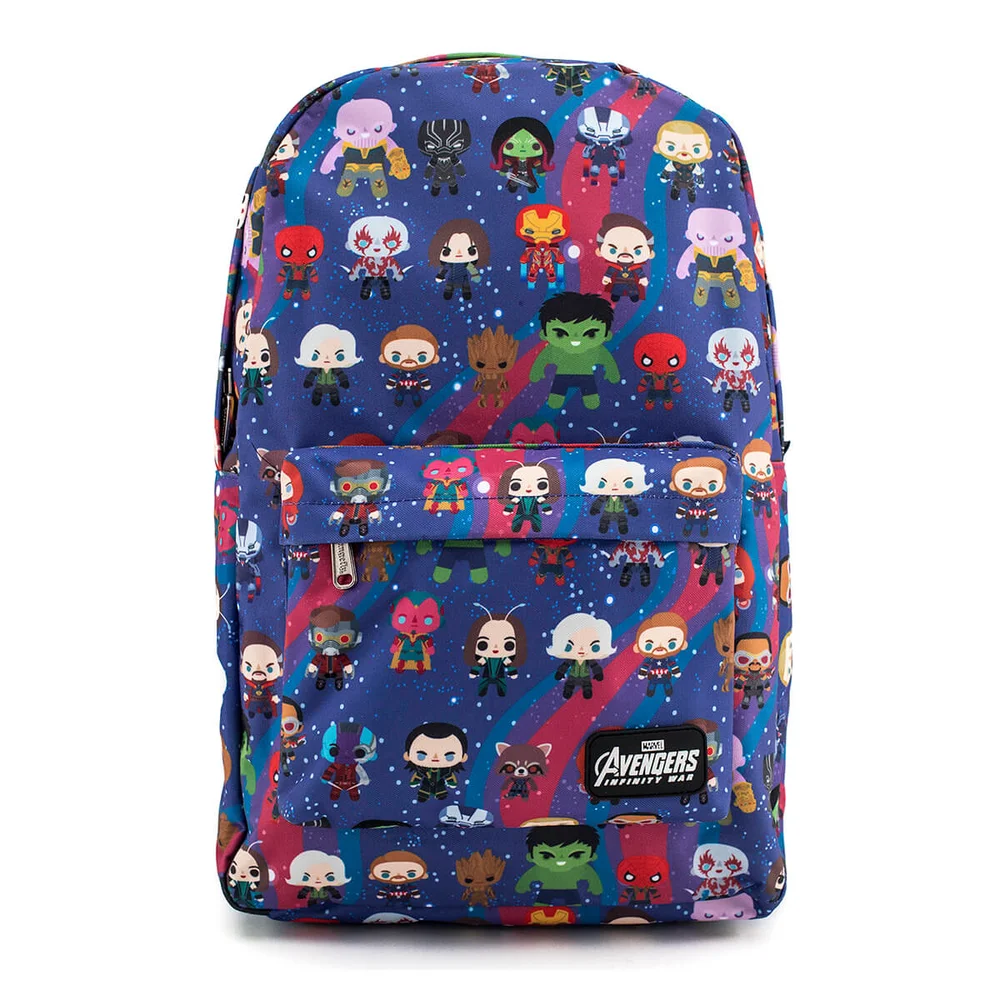 Loungefly Marvel Avengers Chibi AOP Backpack Bild 1