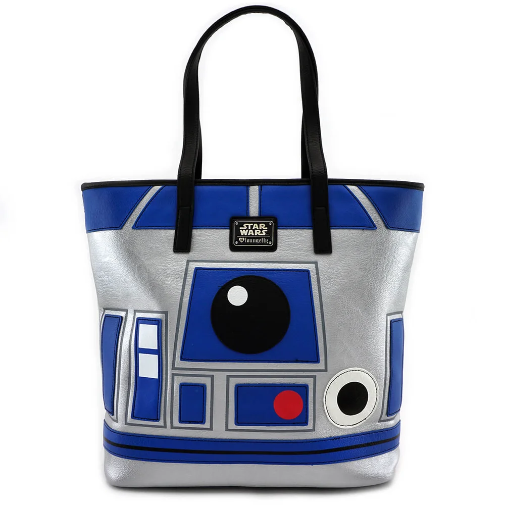 Loungefly Star Wars R2-D2 und BB-8 2-seitige Big Face Tote Bag Bild 1