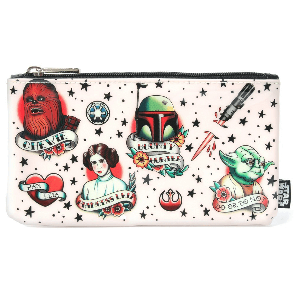 Loungefly Star Wars Tattoo Flash Print Nylon Pencil Case Bild 1