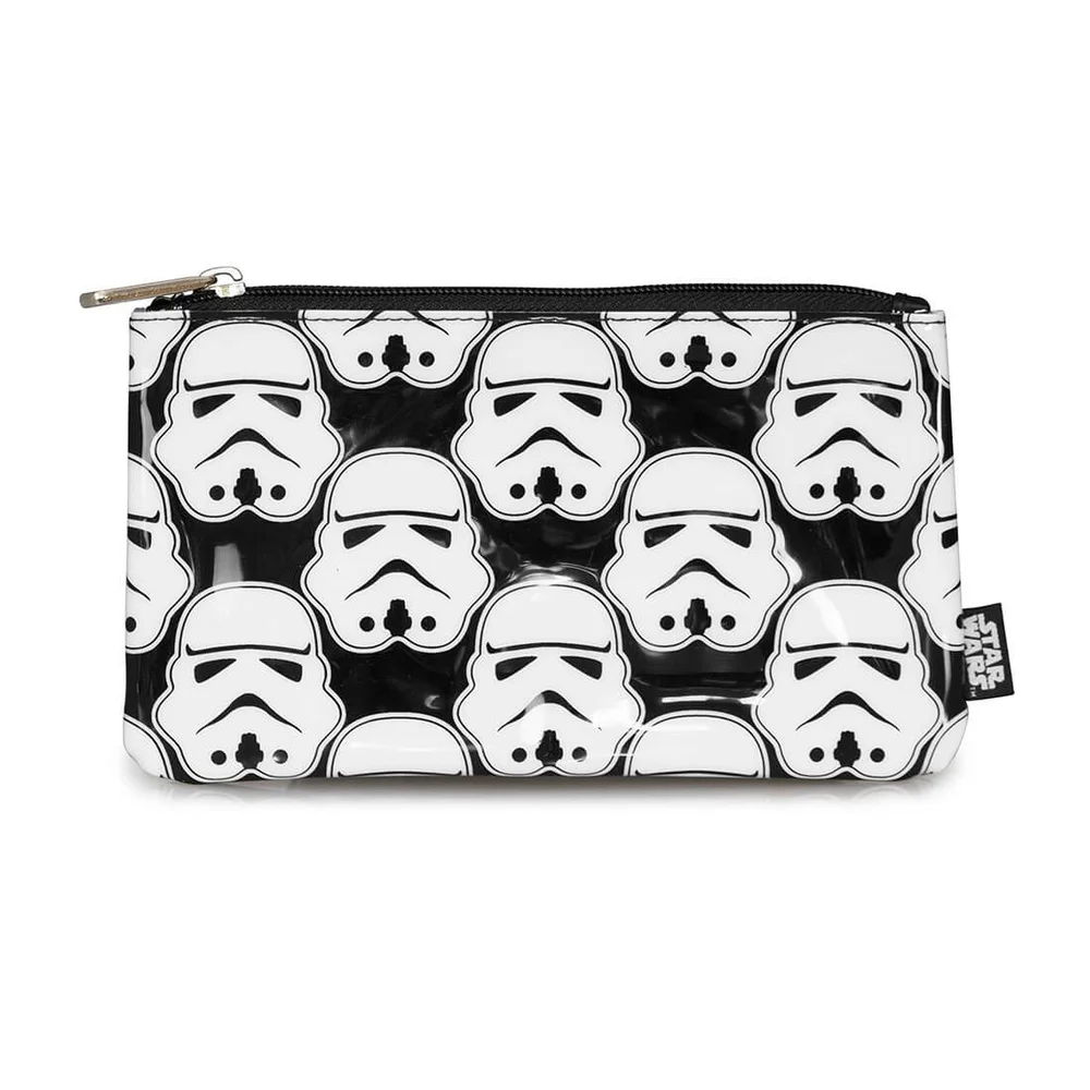 Loungefly Star Wars Stormtrooper All Over Print Pencil Case - Black/White Bild 1