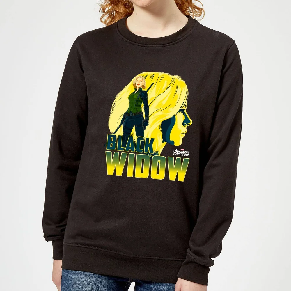 Avengers Schwarz Widow Damen Pullover - Schwarz - S Bild 1