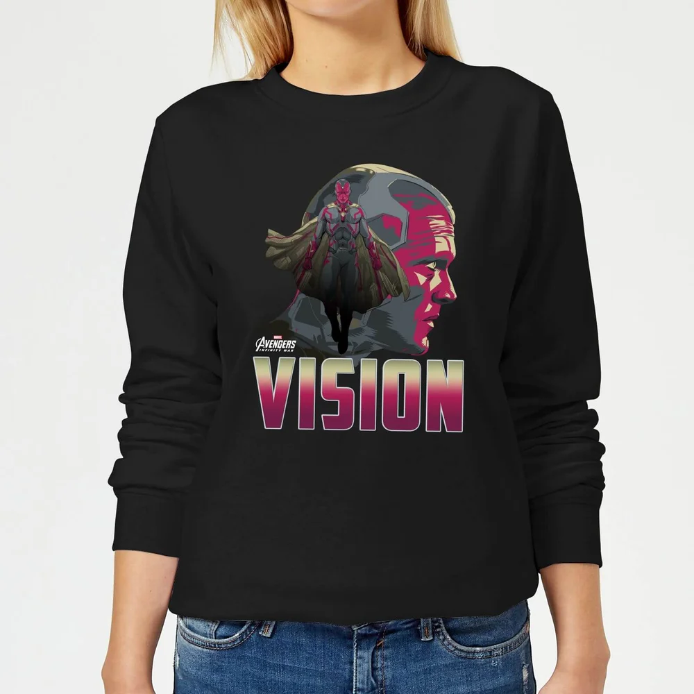 Avengers Vision Damen Pullover - Schwarz - S Bild 1