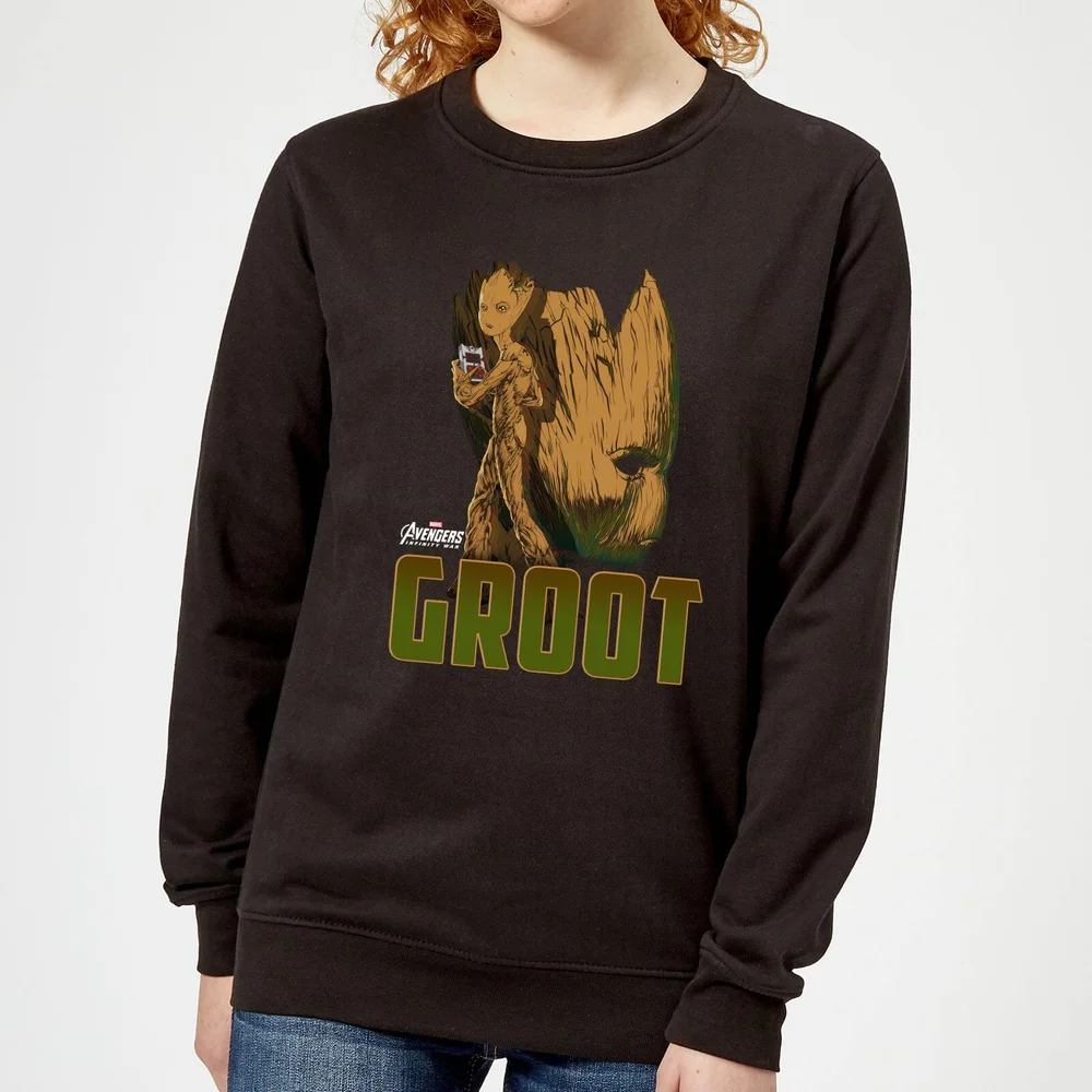Avengers Groot Damen Pullover - Schwarz - S Bild 1