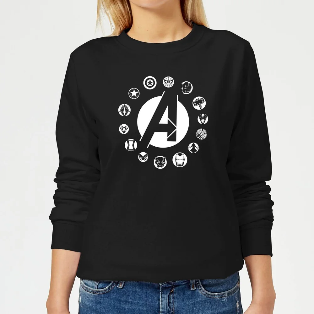 Avengers Team Logo Damen Pullover - Schwarz - S Bild 1