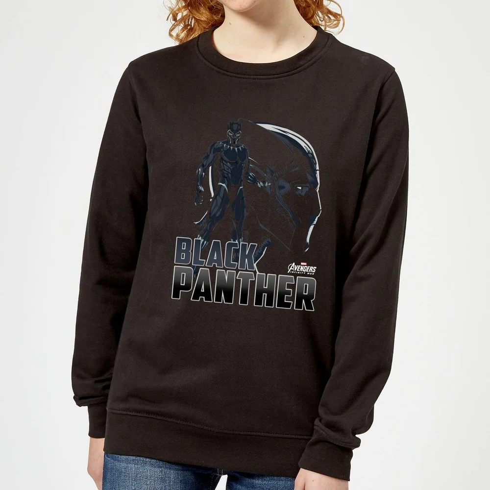 Avengers Schwarz Panther Damen Pullover - Schwarz - S Bild 1