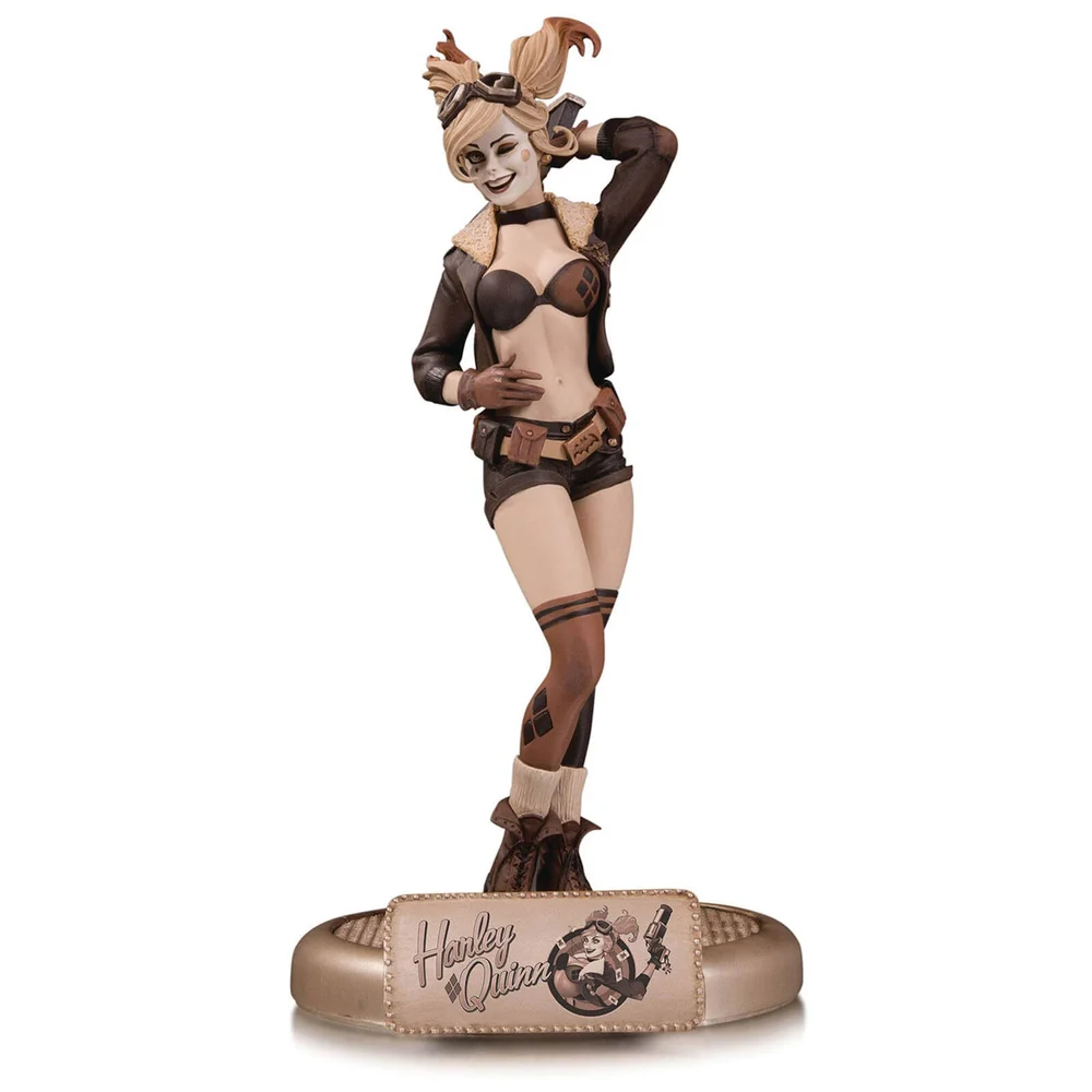DC Collectibles DC Bombshells Harley Quinn Sepia Tone Variant Statue Bild 1