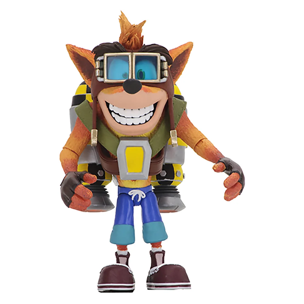 NECA Crash Bandicoot - 18 cm Actionfigur - Deluxe Jetpack Crash Bild 1