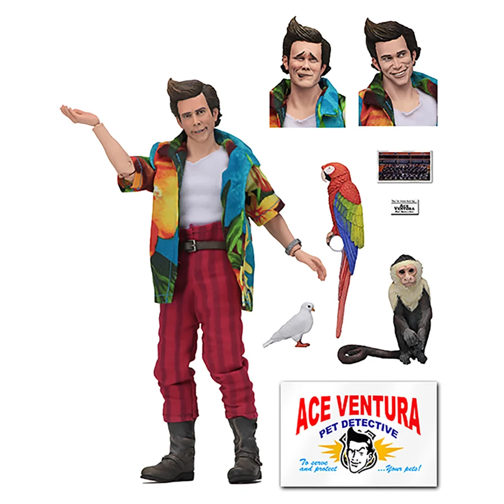 NECA Ace Ventura: Pet Detective Ace Ventura 8 Inch Clothed Action Figure Bild 1