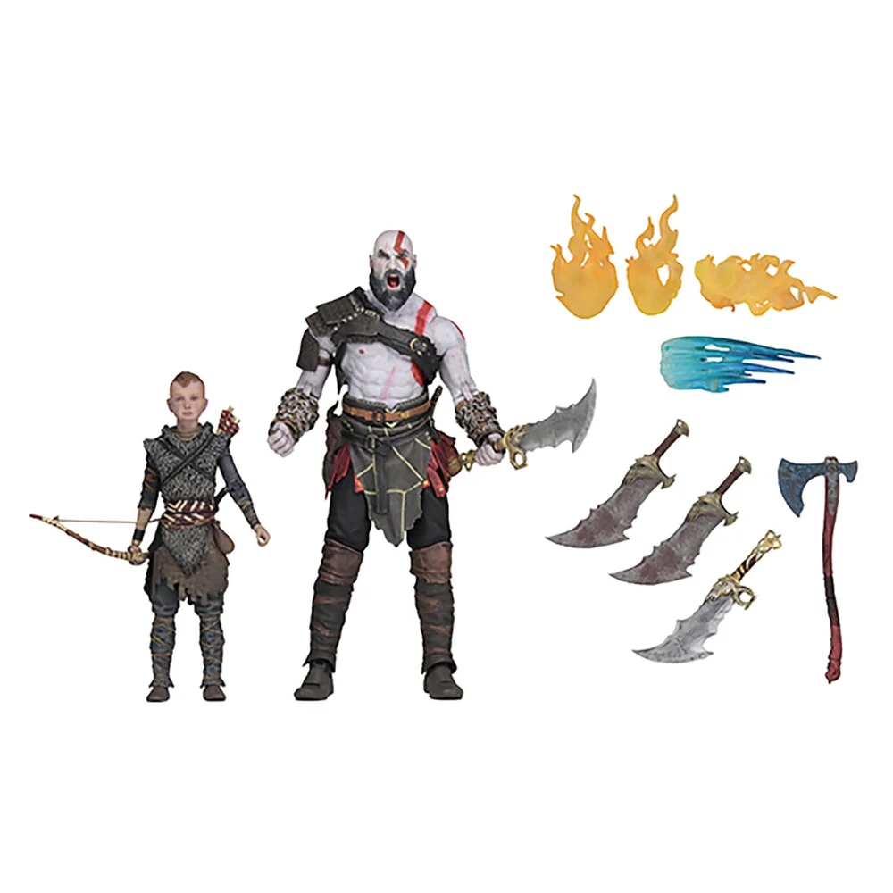 NECA God of War (2018) Ultimate Kratos and Atreus 7 Inch Scale Action Figures (2 Pack) Bild 1