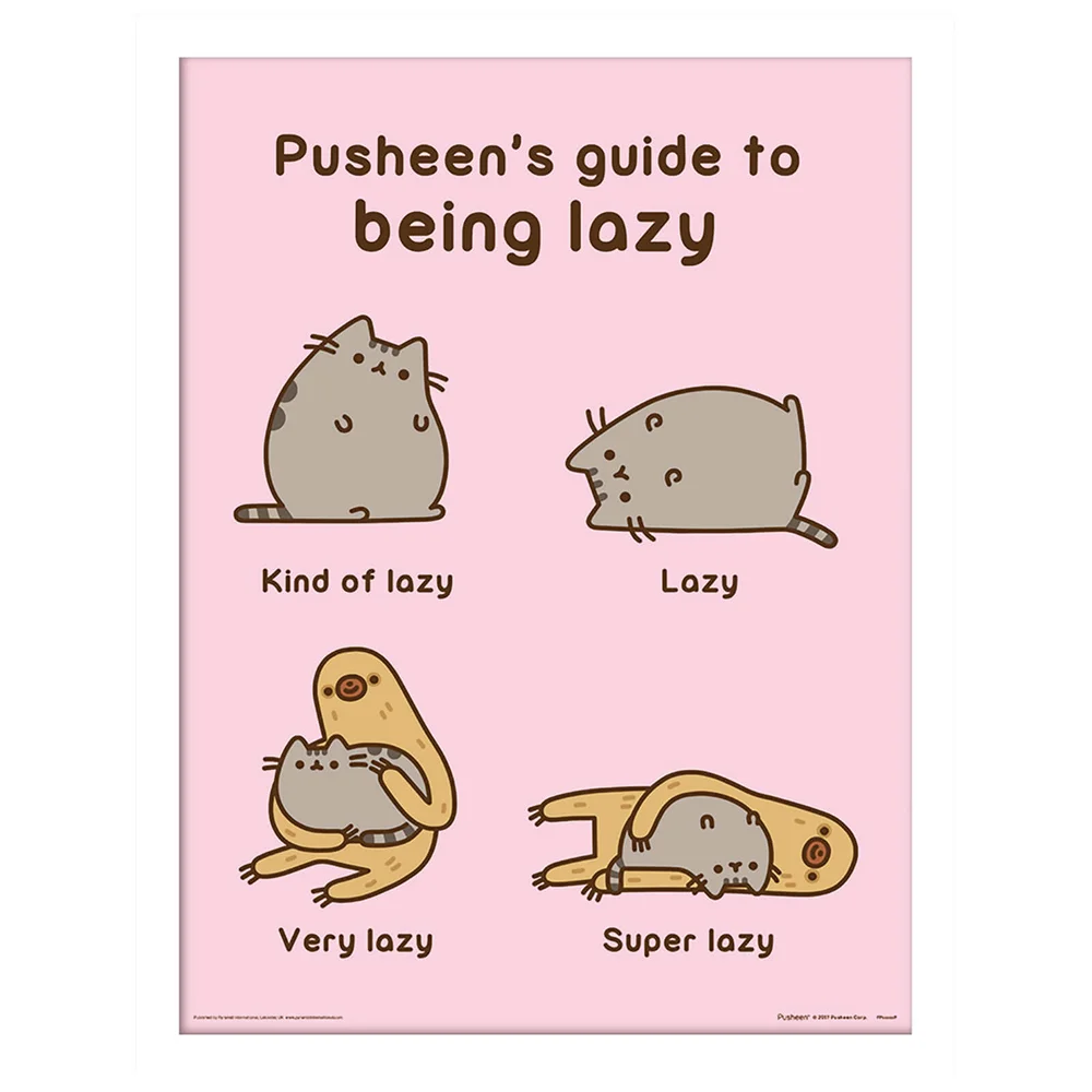 Pusheen (Guide to Being Lazy) Framed 30 x 40cm Print Bild 1