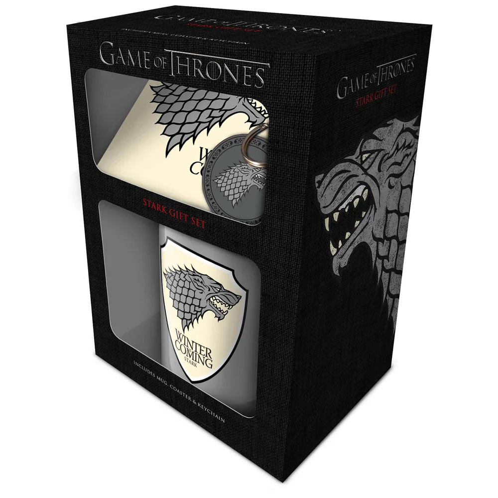 Game Of Thrones (Stark) Mug, Coaster and Keychain Set Bild 1