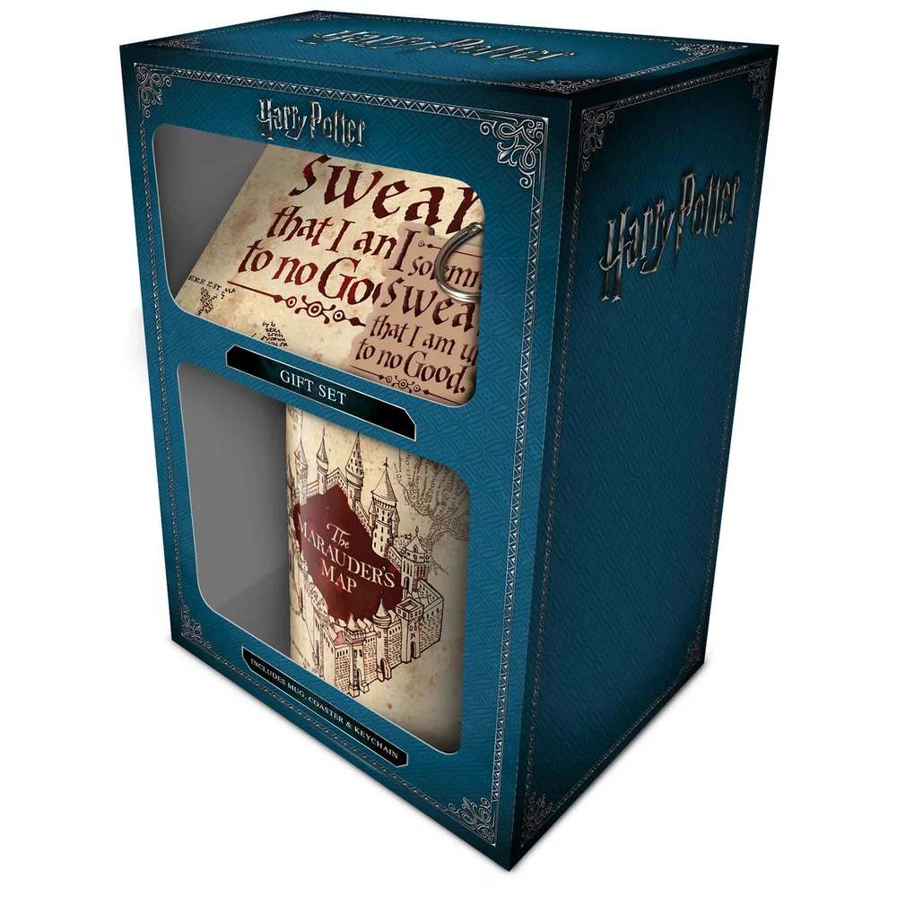Harry Potter (Marauders Map) Mug, Coaster and Keychain Set Bild 1