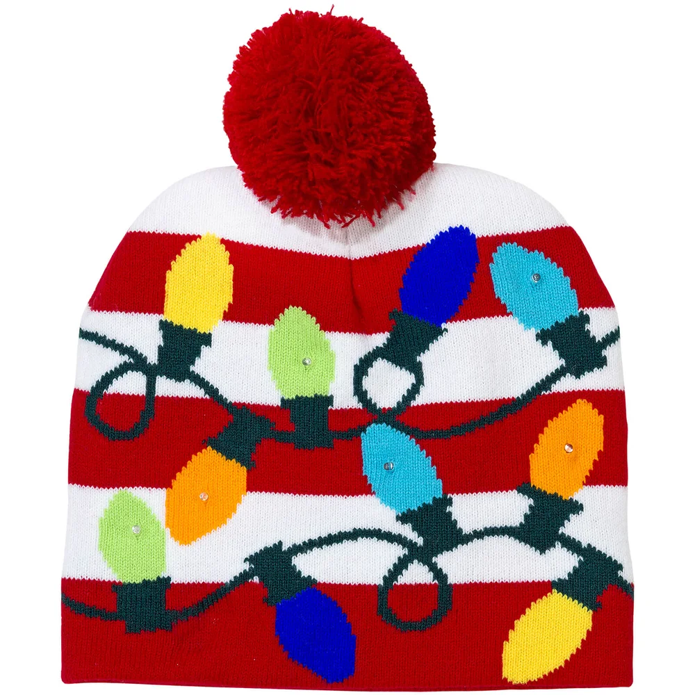Leuchtende Weihnachts-Strickmütze Bild 1