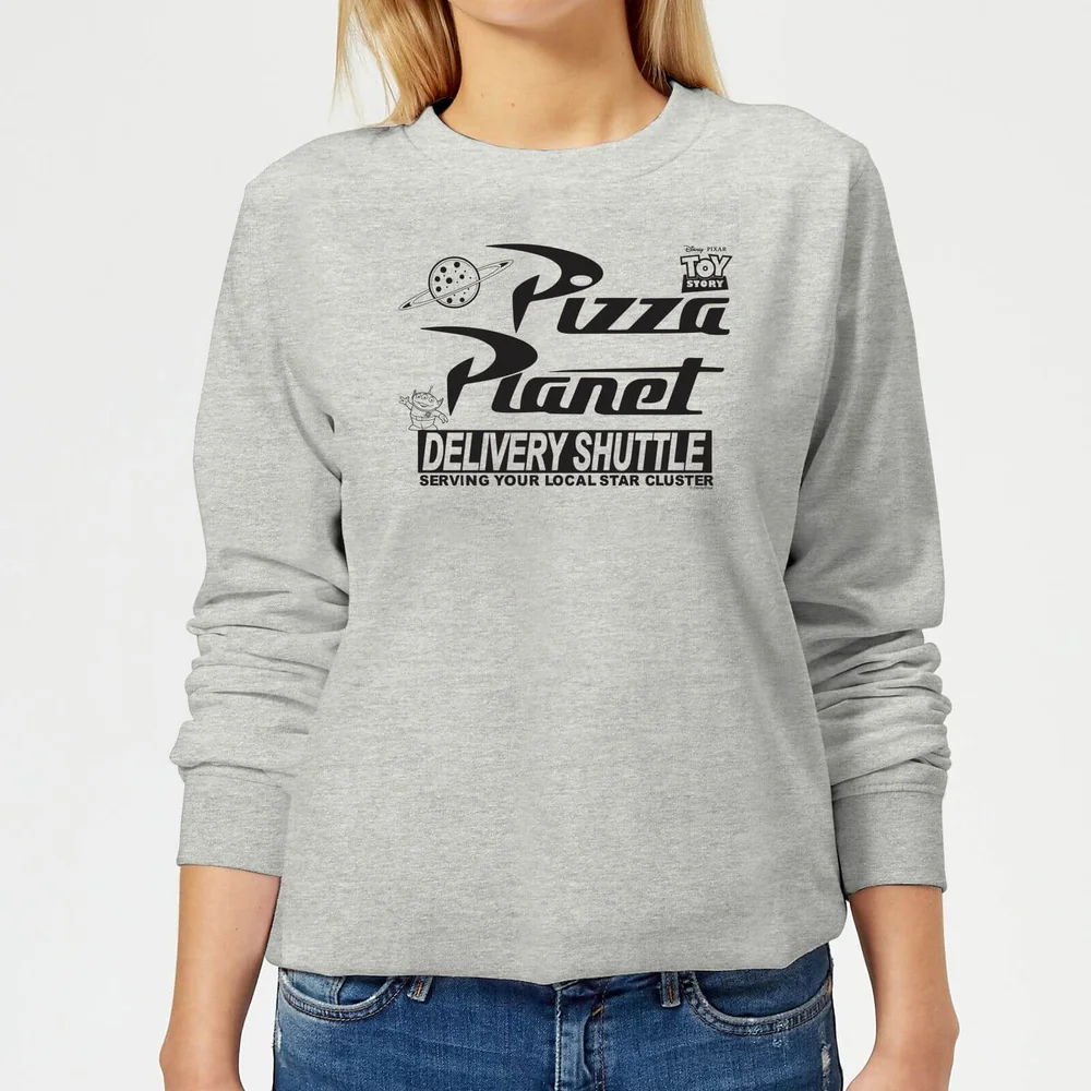 Toy Story Pizza Planet Logo Damen Pullover - Grau - 3XL Bild 1