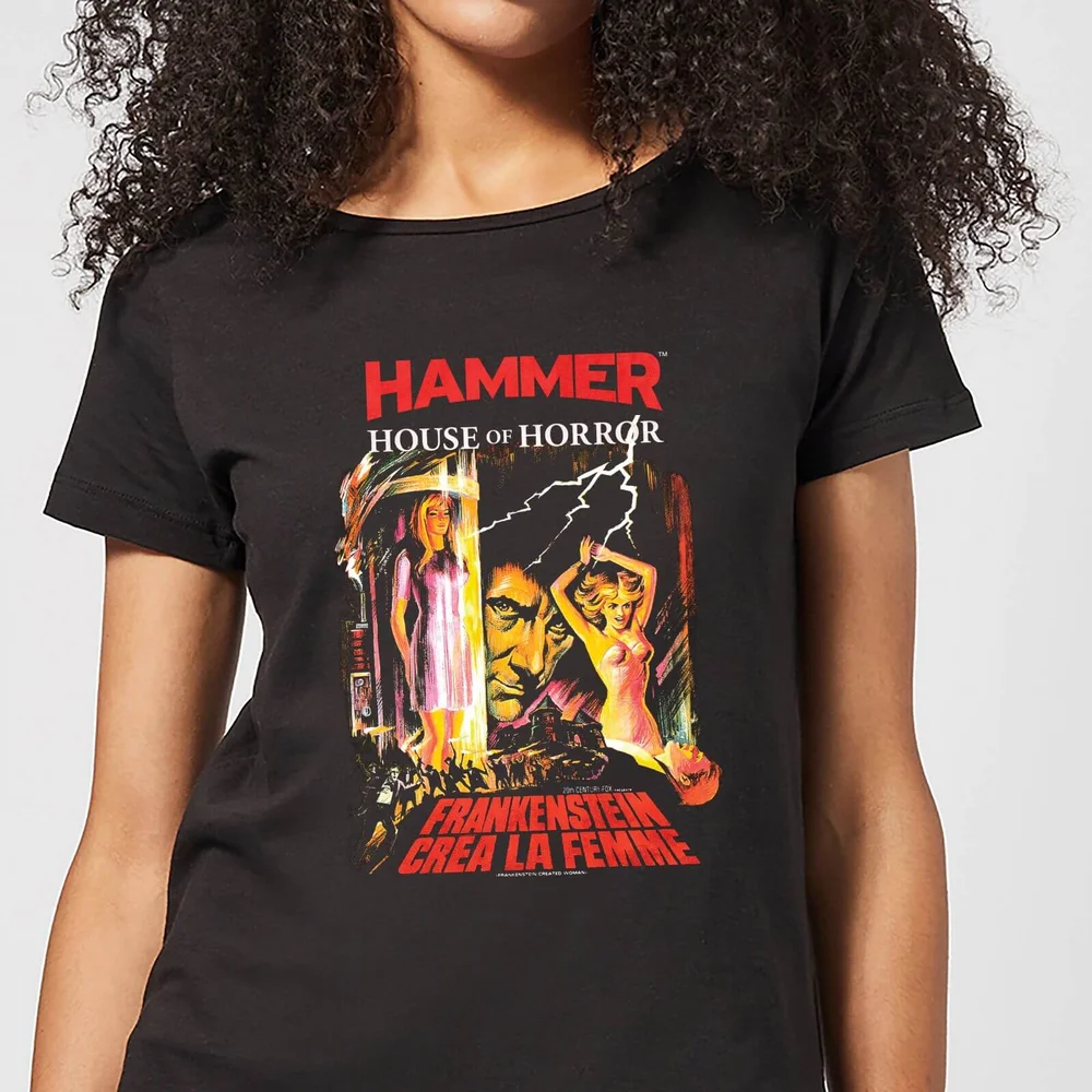 Hammer Horror Frankenstein Crea La Femme Women's T-Shirt - Black - S Bild 1