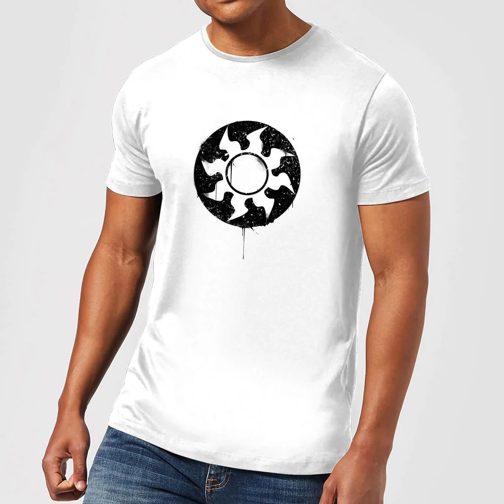 Magic The Gathering White Mana Splatter Men's T-Shirt - White - S Bild 1