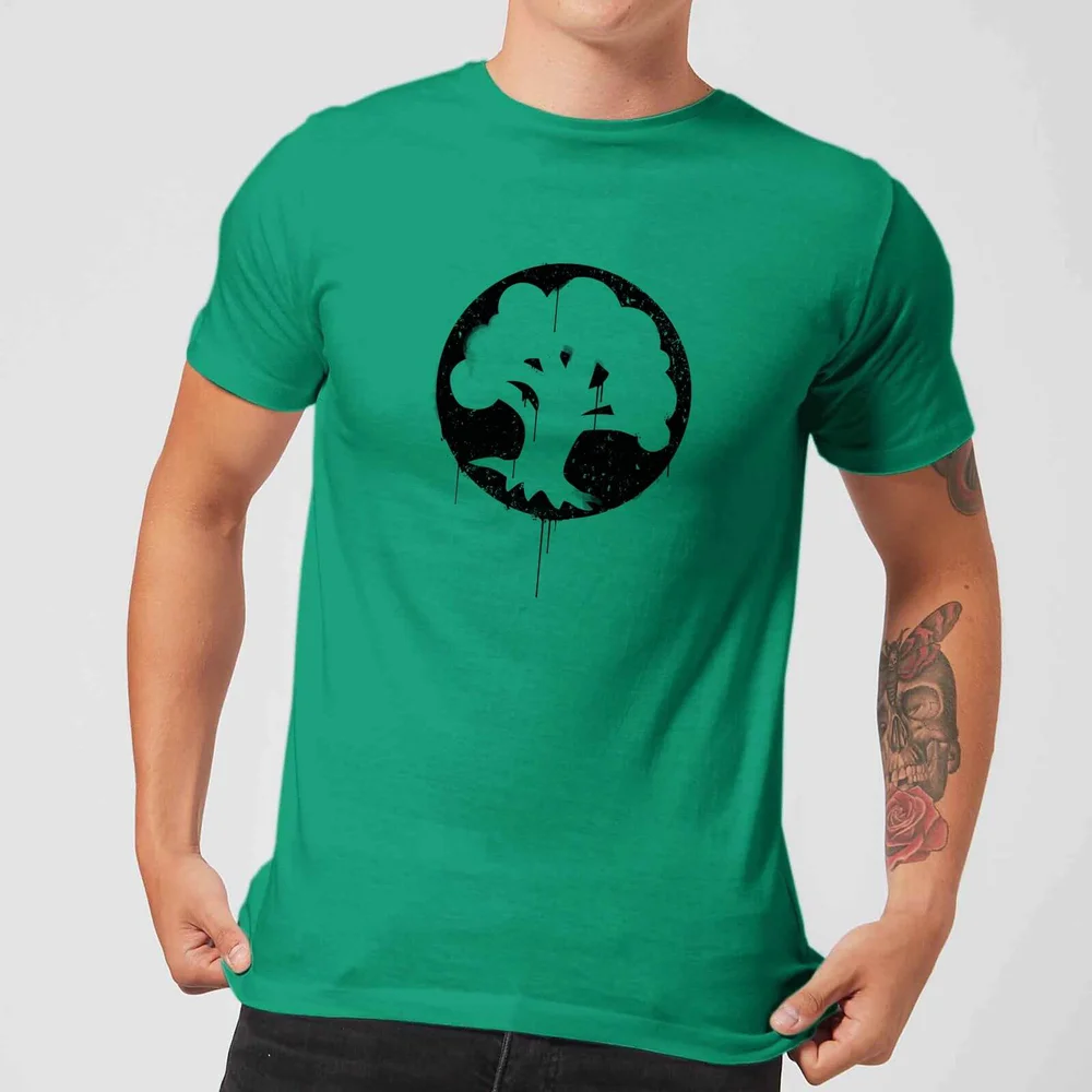 Magic The Gathering Green Mana Splatter Men's T-Shirt - Kelly Green - S - Kellygrün Bild 1