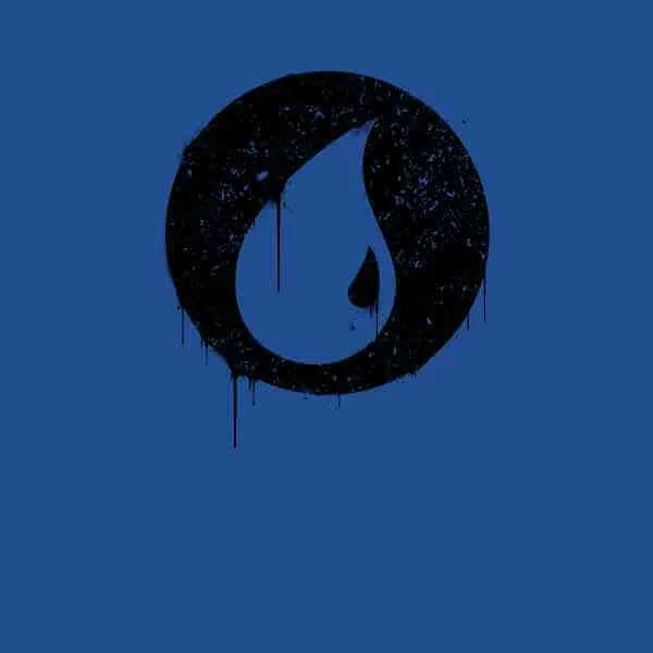 Magic The Gathering Blue Mana Splatter Men's T-Shirt - Royal Blue