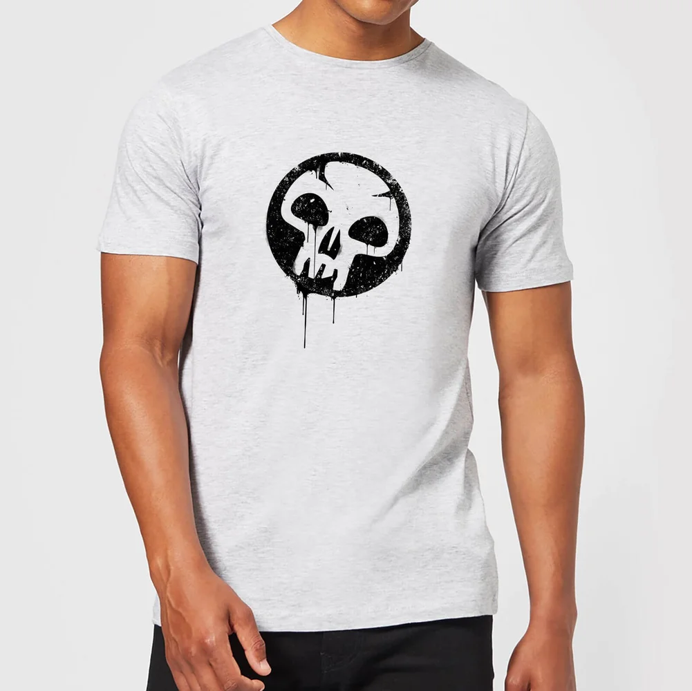 Magic The Gathering Black Mana Splatter Men's T-Shirt - Grey - S Bild 1