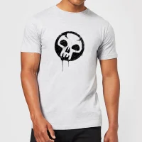 Magic The Gathering Black Mana Splatter Men's T-Shirt - Grey - undefined undefined