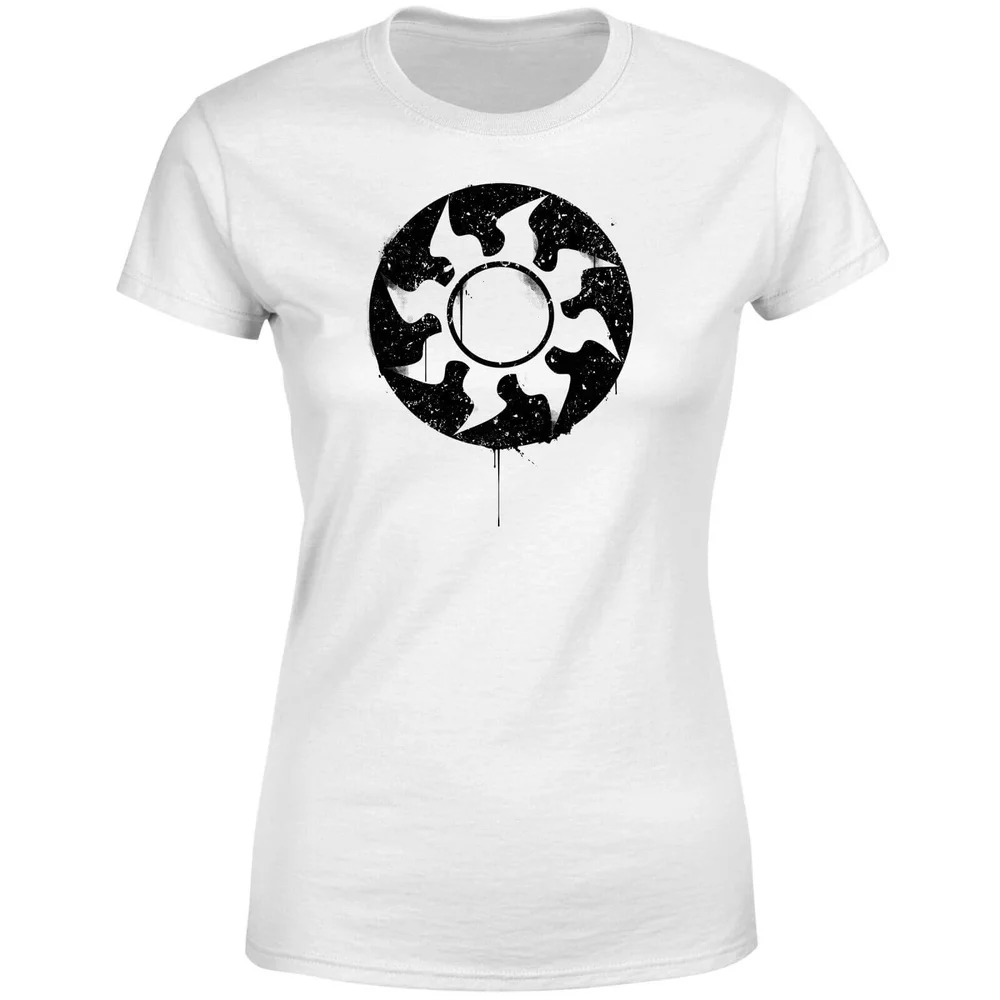 Magic The Gathering White Mana Splatter Women's T-Shirt - White - S Bild 1