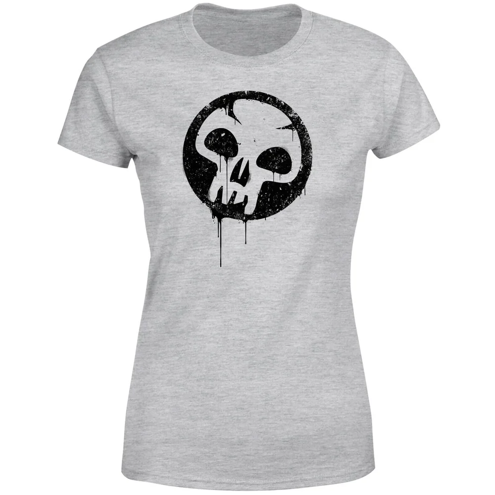 Magic The Gathering Black Mana Splatter Women's T-Shirt - Grey - S Bild 1