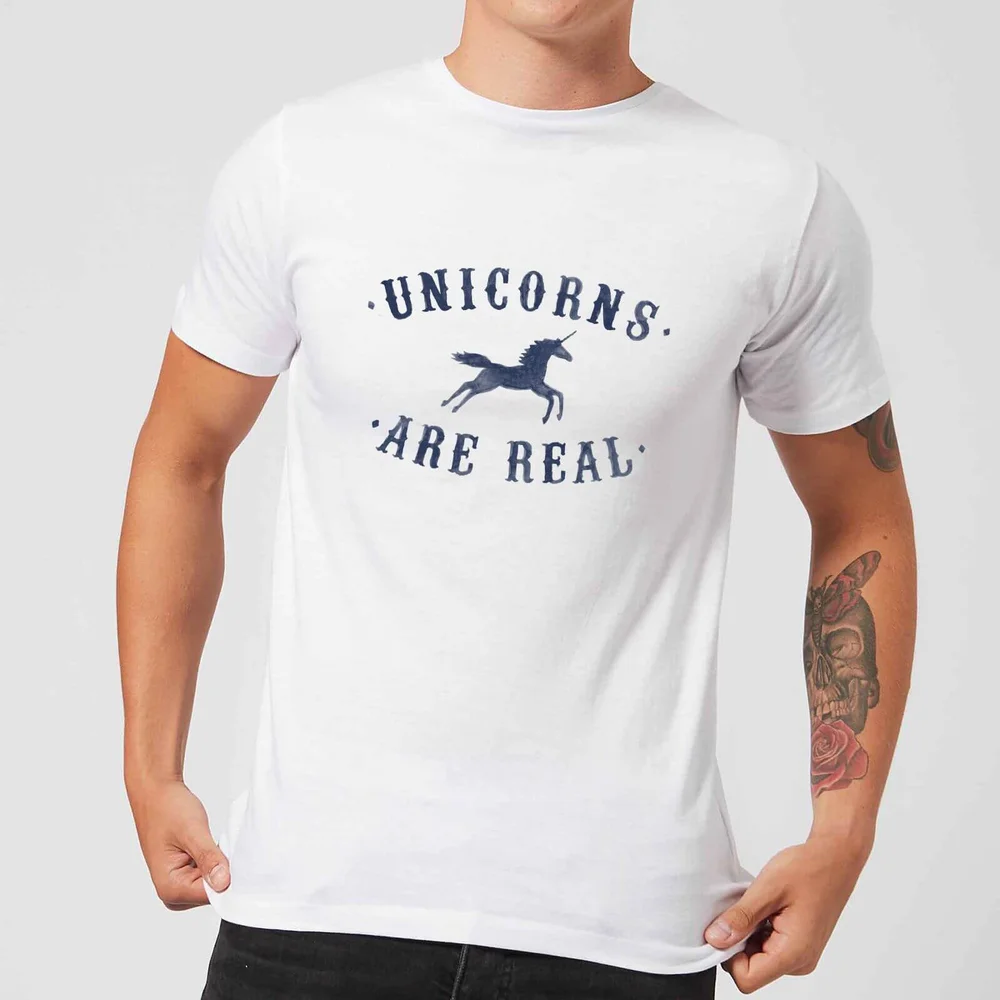 Florent Bodart Unicorns Are Real Men's T-Shirt - White - 5XL Bild 1