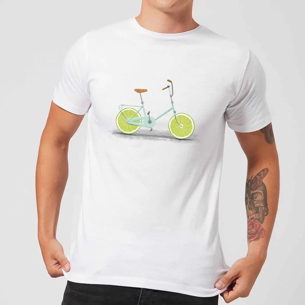 Florent Bodart Citrus Lime Men's T-Shirt - White - 5XL Bild 1