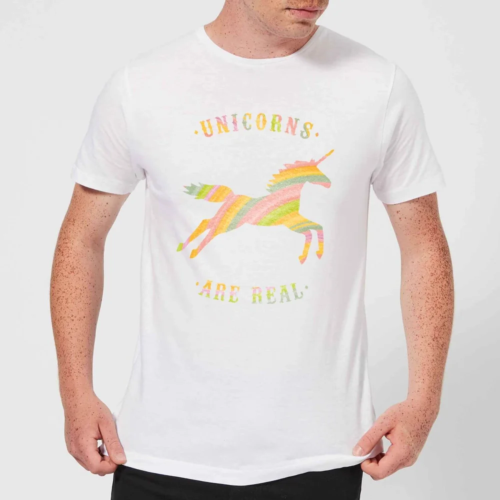 Florent Bodart Unicorns Are Real Men's T-Shirt - White - 5XL Bild 1