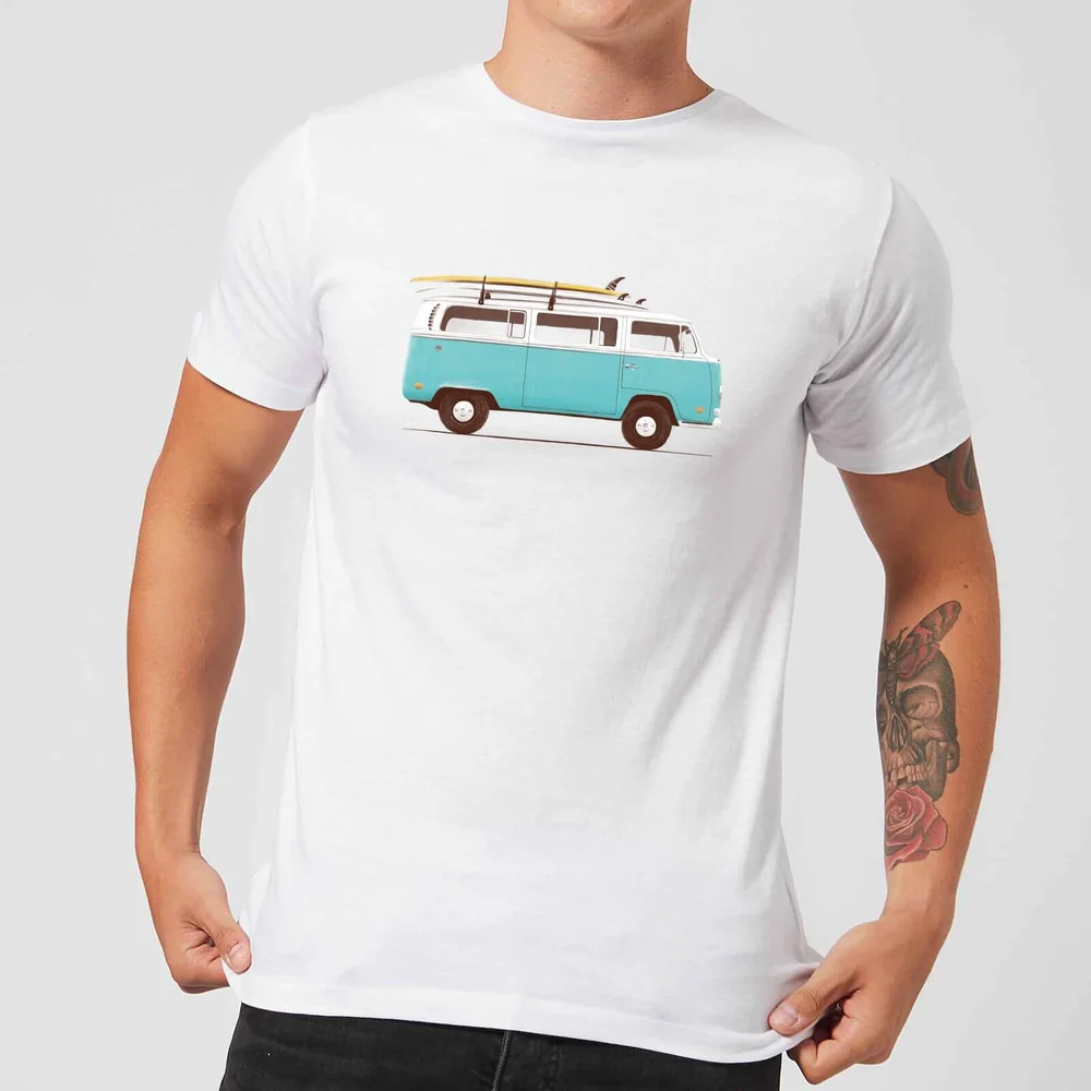 Florent Bodart Blue Van Men's T-Shirt - White - 5XL Bild 1