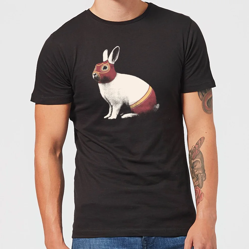 Florent Bodart Lapin Catcheur Men's T-Shirt - Black - 3XL - Schwarz Bild 1