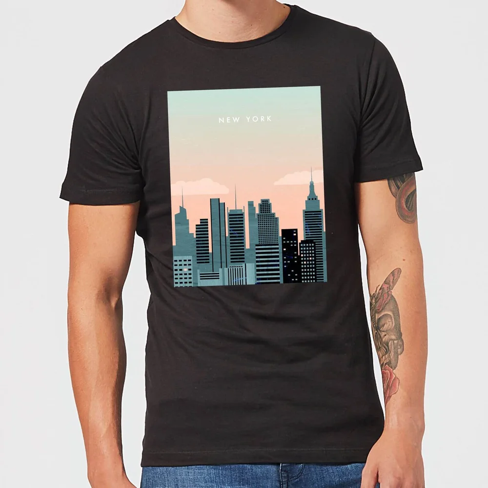 New York Men's T-Shirt - Black - 3XL - Schwarz Bild 1