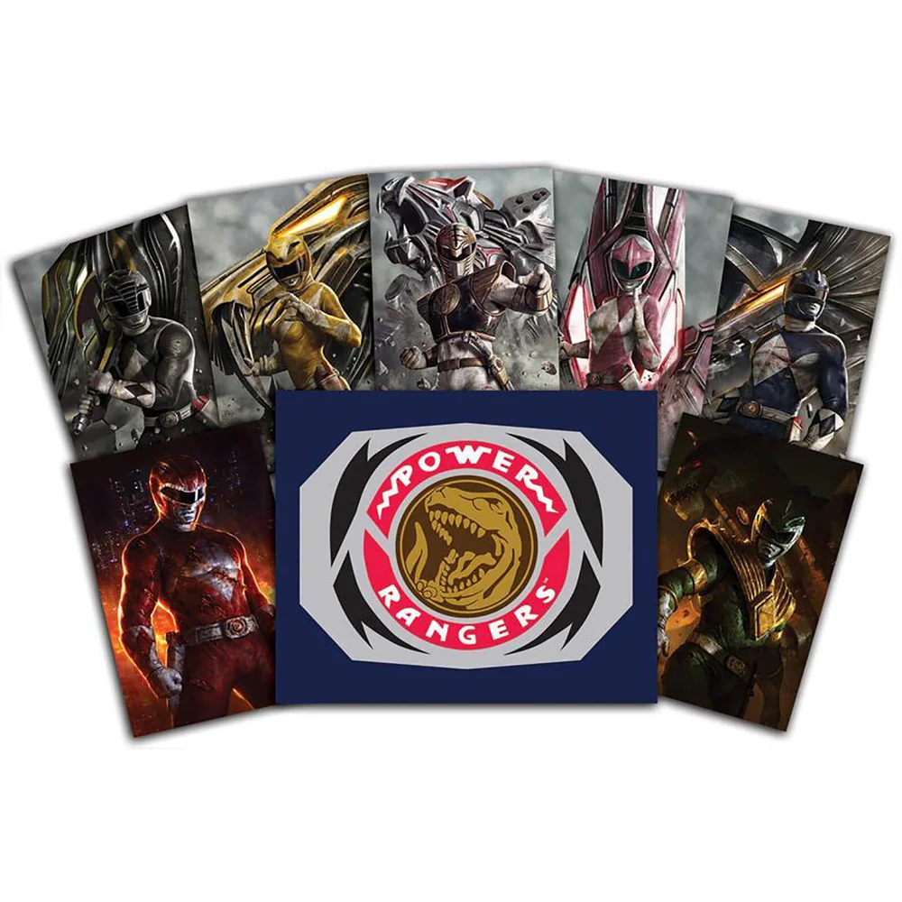 Power Ranger Power Pack 6.5 x 10 Inch Lithograph Prints by Dave Rapoza and Carlos Dattoli - SDCC Exclusive (Set of 7) Bild 1