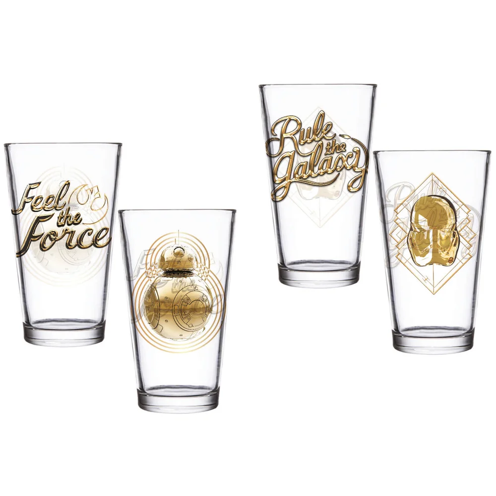 Star Wars: EPVIII Die letzten Jedi Set aus 2 Halblitergläsern - Rule The Galaxy & Feel The Force Bild 1