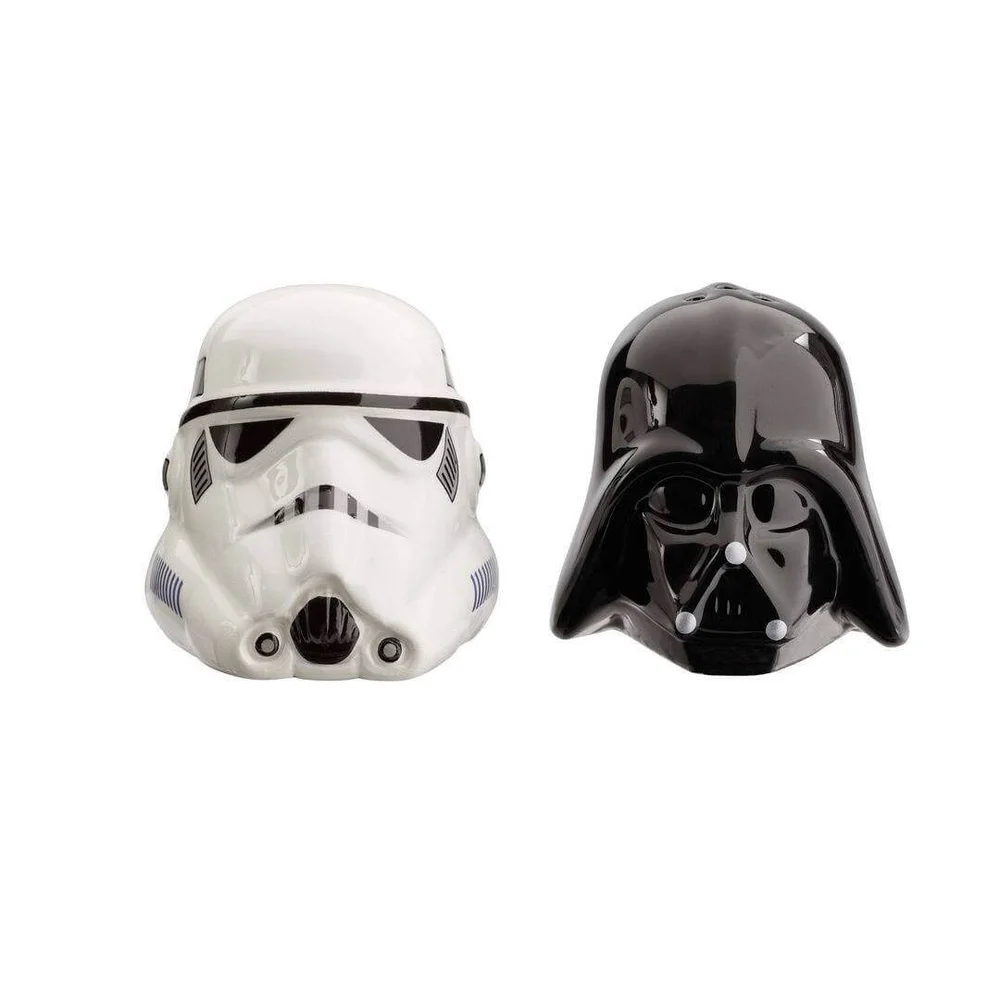 Funko Homeware Star Wars: Darth Vader & Stormtrooper Helmet Salt & Pepper Shakers Bild 1