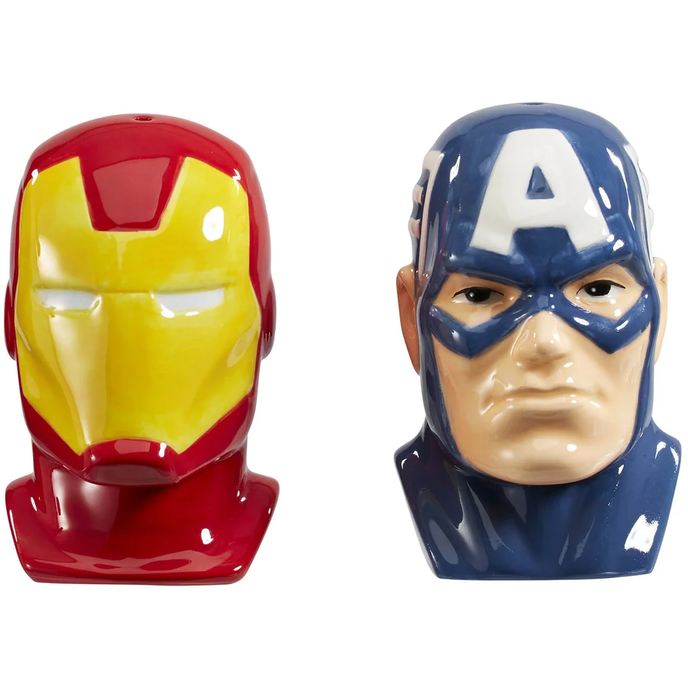 Marvel: Captain America & Iron Man Salz- und Pfefferstreuer Bild 1