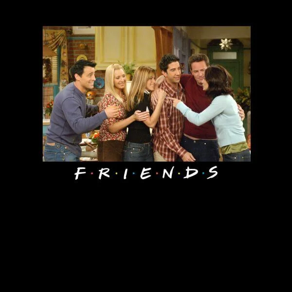 Friends Cast Shot Damen T-Shirt - Schwarz