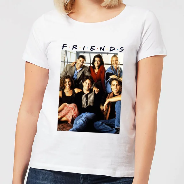 Friends Vintage Character Shot Damen T-Shirt - Weiß