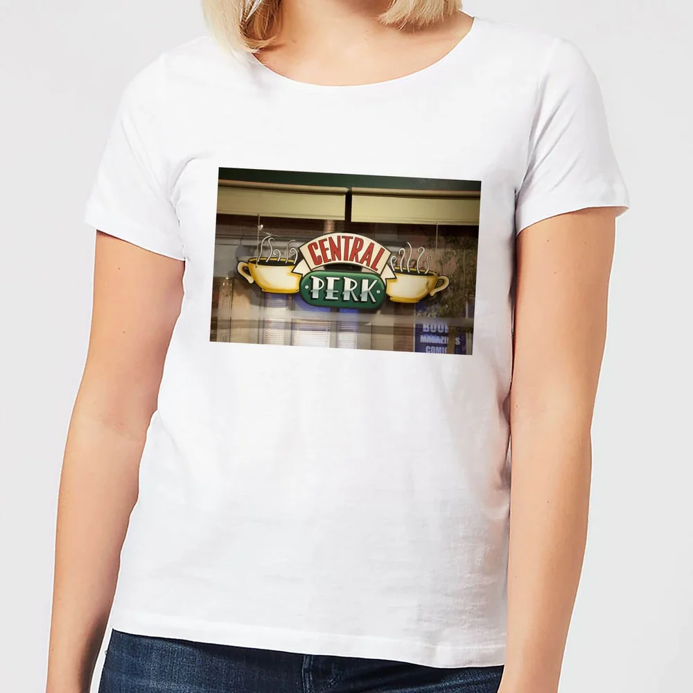 Friends Central Perk Coffee Sign Damen T-Shirt - Weiß - S Bild 1