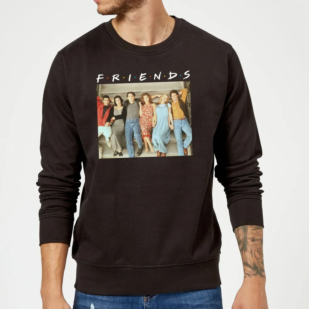 Friends Retro Character Shot Pullover - Schwarz - S Bild 1