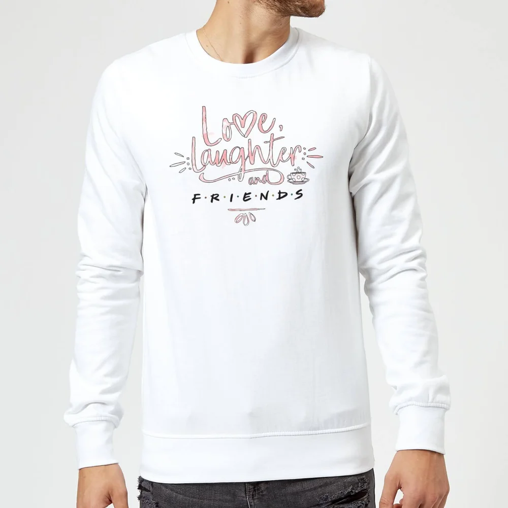 Friends Love Laughter Pullover - Weiß - S Bild 1
