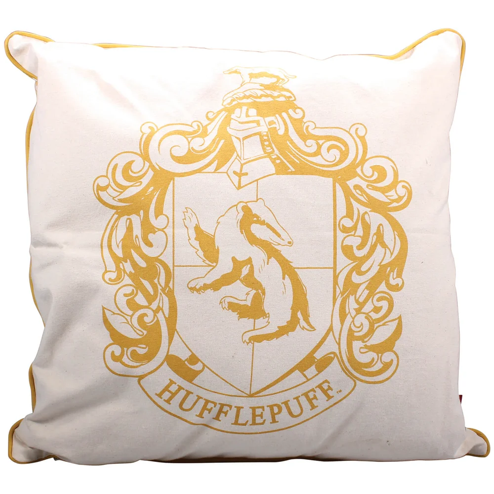 Harry Potter Hufflepuff Crest Filled Cushion Bild 1