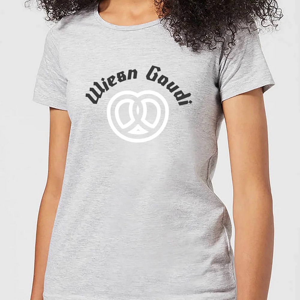 Oktoberfest Wiesn Gaudi Damen T-Shirt - Grau - S - Grau Bild 1