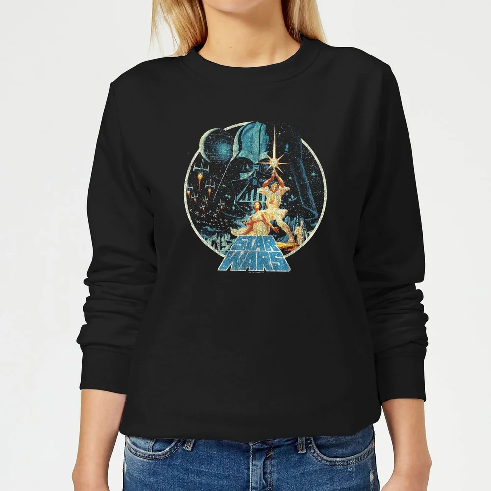 Star Wars Classic Vintage Victory Damen Pullover - Schwarz - S Bild 1