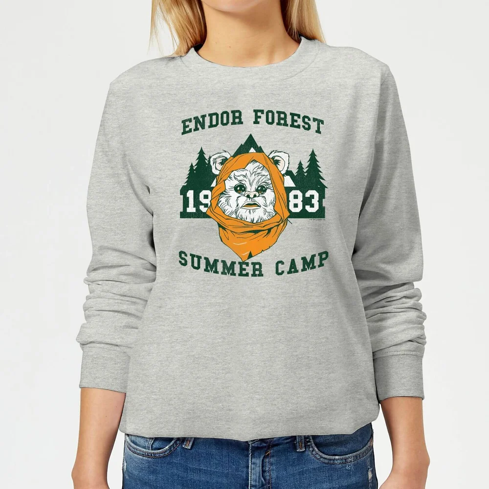 Star Wars Classic Endor Camp Damen Pullover - Grau - S Bild 1